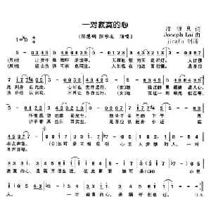 一对寂寞的心_通俗唱法乐谱_词曲:潘源良