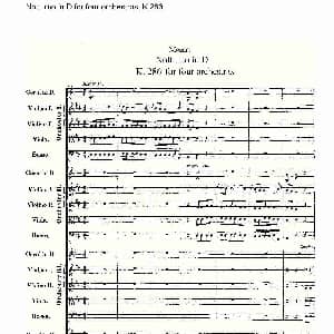 D调四管弦乐小夜曲, K.286