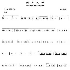 闸上风云 现代京剧 龙江颂 选曲 管子谱