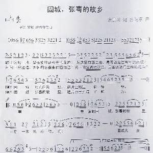 固城张骞的故乡_歌曲简谱_词曲:张景川 孙卫东