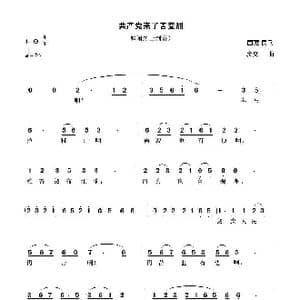 共产党来了苦变甜_歌谱投稿_词曲: 西藏民歌 彦克编曲