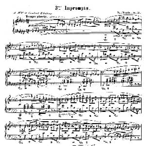 Impromptu No.3 in G flat Major Op.51 钢琴谱 肖邦 chopin