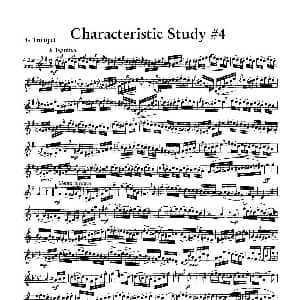 Characteristic Study #4 小号 J. B. Arban