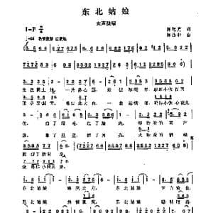 东北姑娘_歌曲简谱_词曲:陈旭光 陈涤非