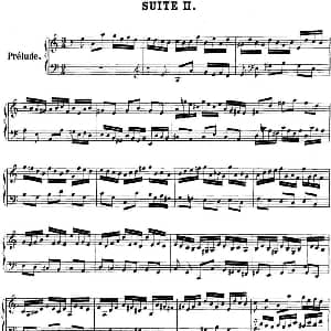 英国组曲No.2 巴赫 a小调 2nd Suite BWV 807 钢琴谱 巴赫