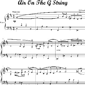 Air On The G String 钢琴谱