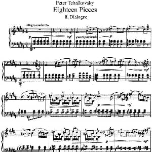 柴可夫斯基18首钢琴小品Op.72 钢琴谱 俄 彼得 伊利奇 柴可夫斯基