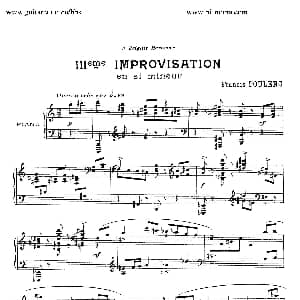 15 Improvisations 钢琴谱 弗朗西斯 普朗克