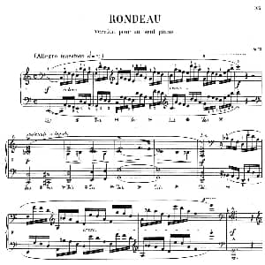 RONDEAU Op.73 钢琴谱 弗雷德里克 弗朗索瓦 肖邦