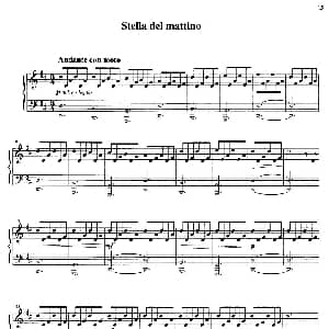 Stella del mattino 钢琴谱 Ludovico Einaudi