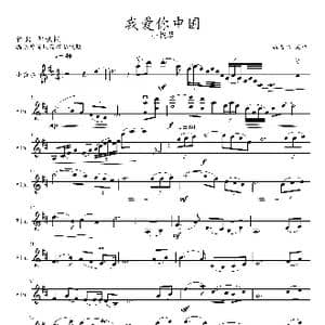 我爱你中国_歌曲简谱_词曲:瞿,琮 郑秋枫