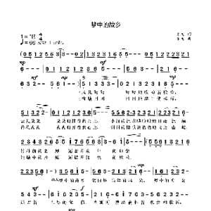 梦中的故乡_歌曲简谱_词曲:袁龙 袁龙