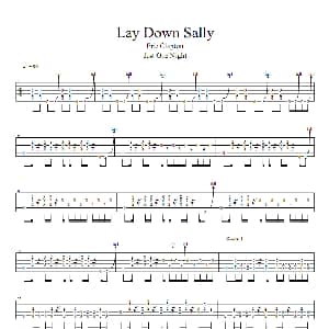 Eric Lay down Sally 吉他谱 Clapton