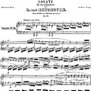 贝多芬钢琴奏鸣曲11 降B大调 Op.22 B flat major 钢琴谱 贝多芬