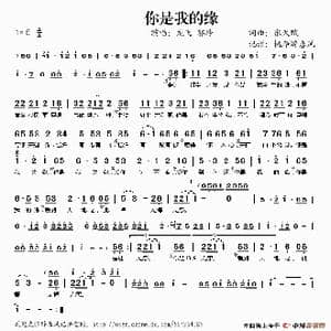 你是我的缘_歌谱投稿_词曲:张天赋 张天赋