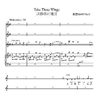 Take These Wings 合唱谱_歌曲简谱