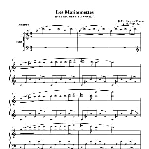 Les Marionnettes 钢琴谱