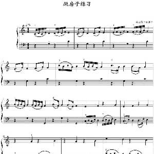 跳房子练习 钢琴谱 理查德 哈里斯