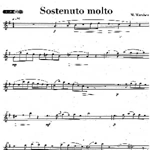 萨克斯谱 | Sostenuto molto M Marchesi