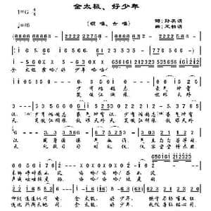 金太极 好少年_歌曲简谱_词曲:孙美清 王柏清