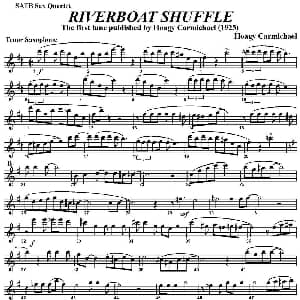 萨克斯谱 | RIVERBOAT SHUFFLE 四重奏 次中音萨克斯分谱