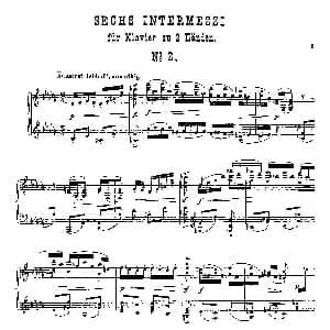 Six Intermezzi Op.45 钢琴谱 马克斯 雷格
