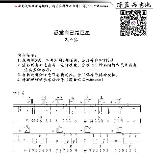 感觉自己是巨星 吉他谱 毛不易 深蓝雨吉他