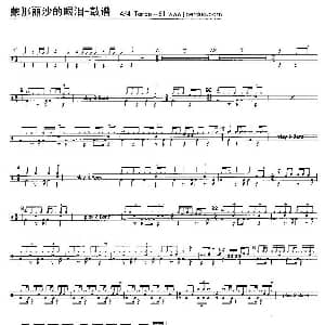 蒙娜丽莎的眼泪 架子鼓谱