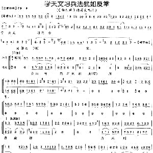 京剧谱 | 学天文习兵法犹如反掌 借东风 诸葛亮唱段 版本一