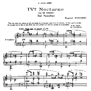 Eight Nocturnes 钢琴谱 弗朗西斯 普朗克