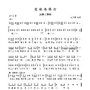 爱就要爆灯_歌谱投稿_词曲:孟庆利 孟庆利