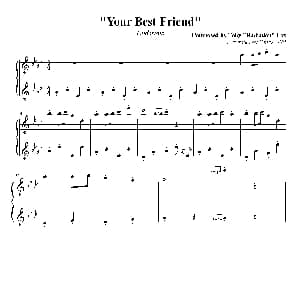 Your Best Friend 钢琴谱