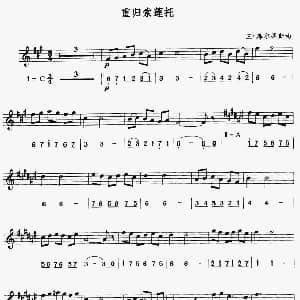 萨克斯谱 | 重归索莲托 线 简谱混排版