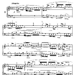 三部创意曲 No.8 钢琴谱 巴赫 巴赫