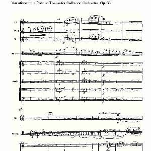 大提琴与管弦乐洛可可主题a小调变奏曲, Op.33 二