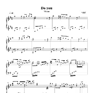 do you 钢琴谱