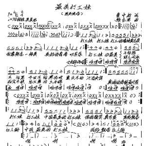 最美打工妹_歌谱投稿_词曲:曹中新 张艺军