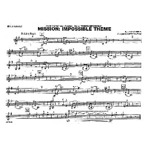 MISSION:IMPOSSIBLE THEME 分谱 单簧管