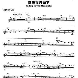 萨克斯谱 | 沉醉在月光下