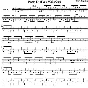 Offspring Pretty fly For a white guy 爵士鼓谱