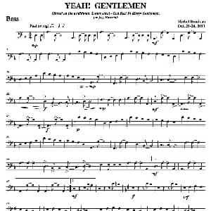 萨克斯谱 | YEAH! GENTLEMEN 贝司分谱