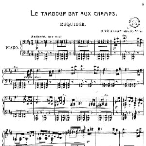Le Tambour bat aux Champs Op.50bis 钢琴谱 查理斯 沃伦汀 阿尔坎