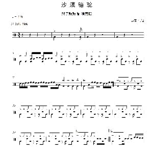 沙漠骆驼 架子鼓