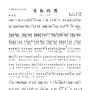 ​受伤的爱_歌曲简谱_词曲:罗唯峰 罗唯峰