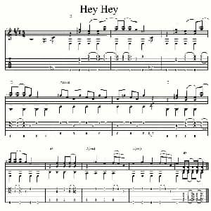 Hey Hey 吉他谱