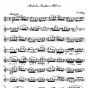 萨克斯谱 | 四十八首旋律练习曲之二十