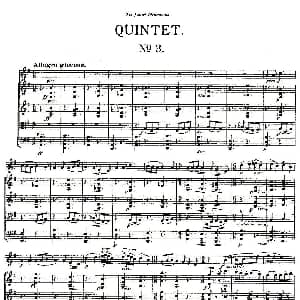 QUINTET.No3. 双簧管 弦乐五重奏第三乐章 总谱