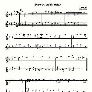 萨克斯谱 | Down by the Riverside