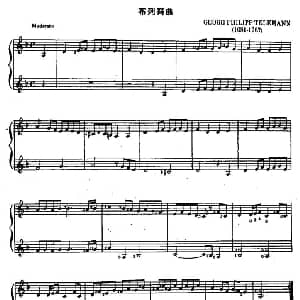 布列舞曲 吉他谱