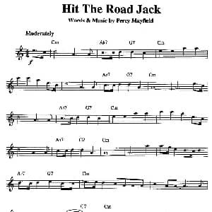 萨克斯谱 | Hit The Road Jack